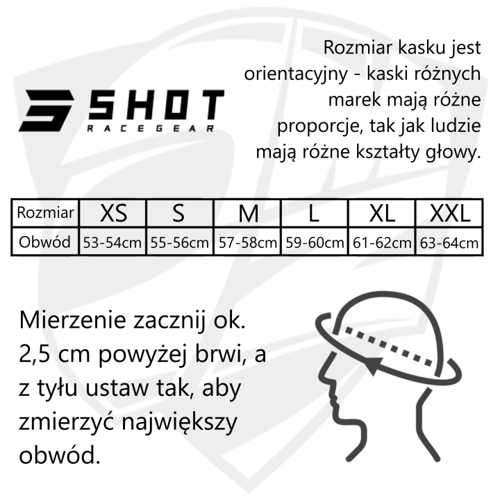 Shot Trek - black - kask motocyklowy ADV z daszkiem