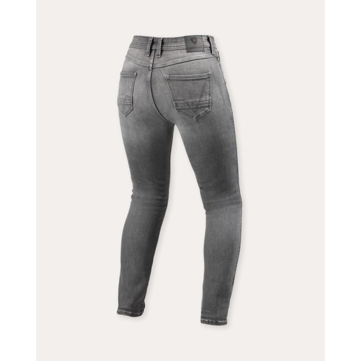REV'IT! Shelby 3 SK - medium grey used - damskie jeansy motocyklowe skinny fit