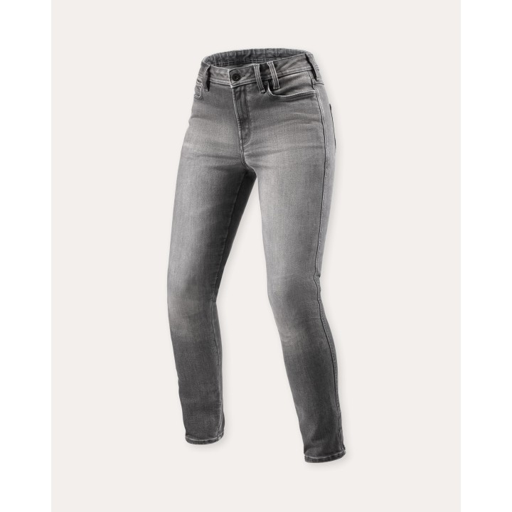 REV'IT! Shelby 3 SK - medium grey used - damskie jeansy motocyklowe skinny fit