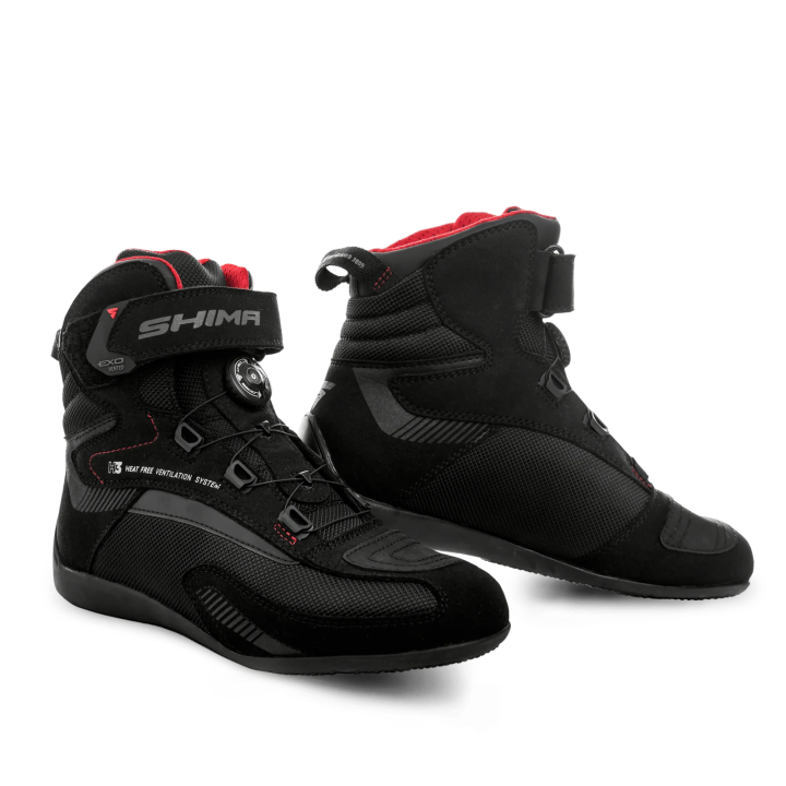 Shima Exo Vented Lady - black - damskie krótkie buty motocyklowe  lekkie atop boa żyłka letnie tanie motor sportowe miejskie