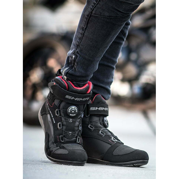 Shima Exo Vented Lady - black - damskie krótkie buty motocyklowe