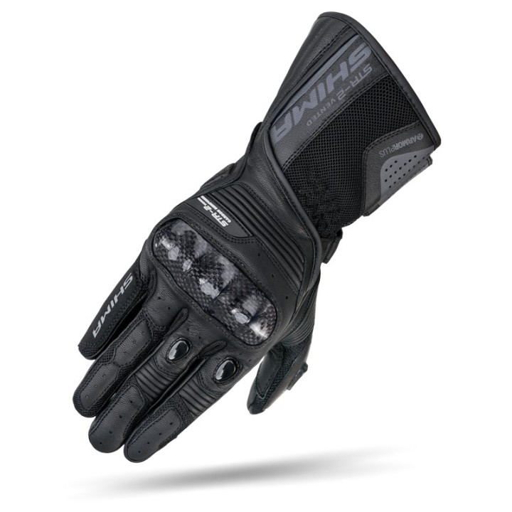 Shima STR-2 Vented - black - męskie rękawice motocyklowe