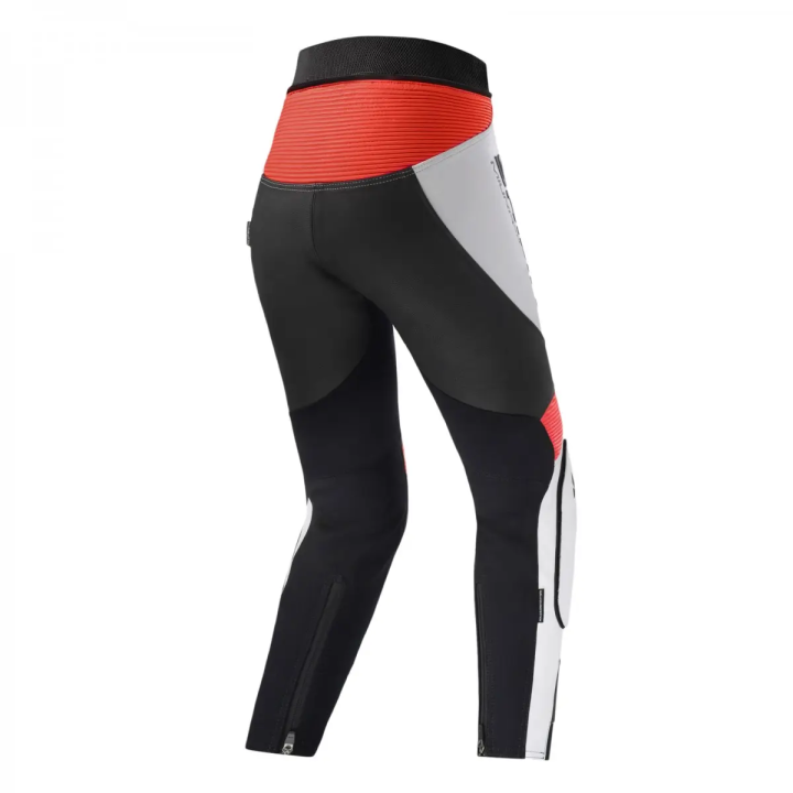 Shima Miura 2.0 - black/white/red - damskie spodnie skórzane motocyklowe