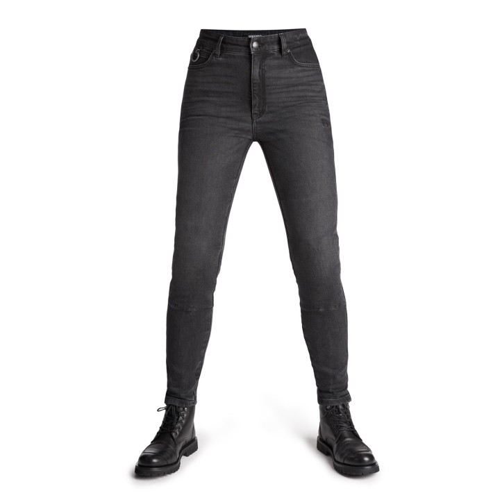 Pando Moto Kaya Slim - grey - damskie jeansy motocyklowe AA