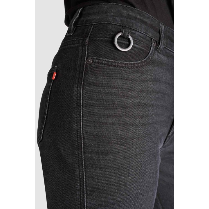 Pando Moto Kaya Slim - grey - damskie jeansy motocyklowe AA