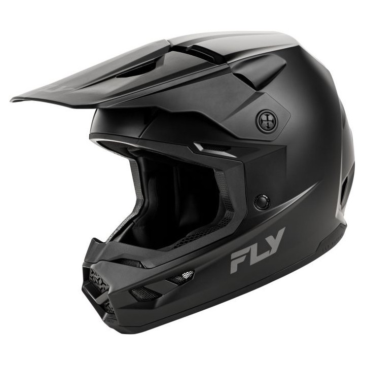 lekki, bezpieczny crossowy kask motocyklowy Fly Racing Kinetic - Rockstar black/gold  - kask crossowy, ATV, motocyklowy