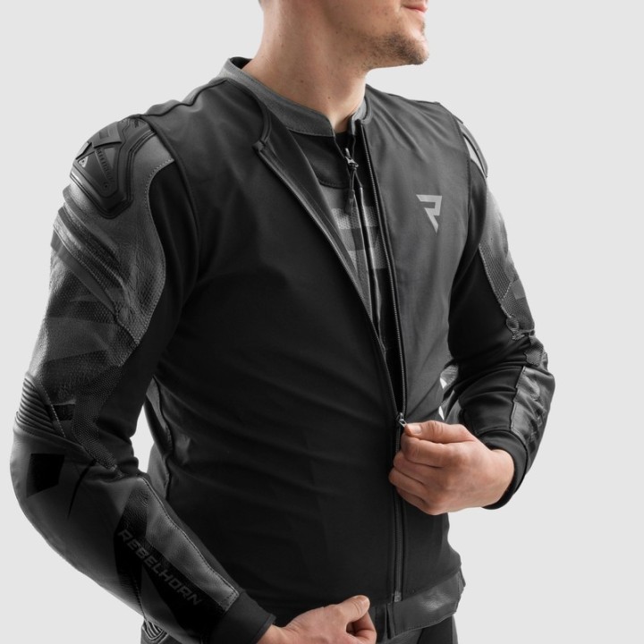 Rebelhorn Inferno - black - skórzana kurtka motocyklowa
