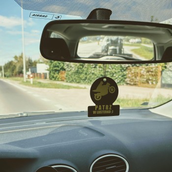 Motocyklowa zawieszka zapachowa do samochodu - patrz w lusterko