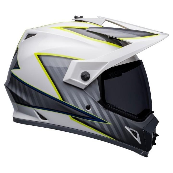 Bell MX-9 Adventure - Dalton white/fluo - kask ATV, motocyklowy, enduro