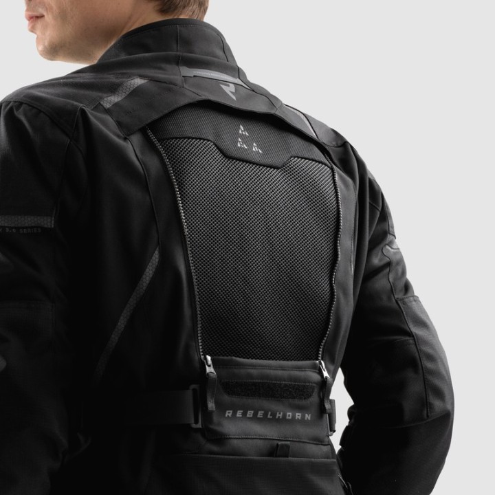 Rebelhorn Hardy 3.0 - black - turystyczna kurtka motocyklowa