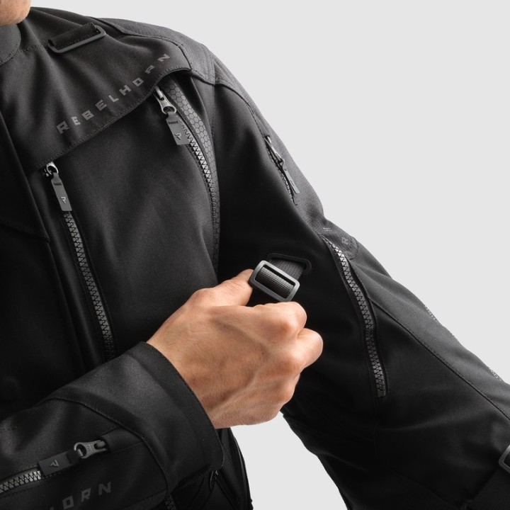 Rebelhorn Hardy 3.0 - black - turystyczna kurtka motocyklowa