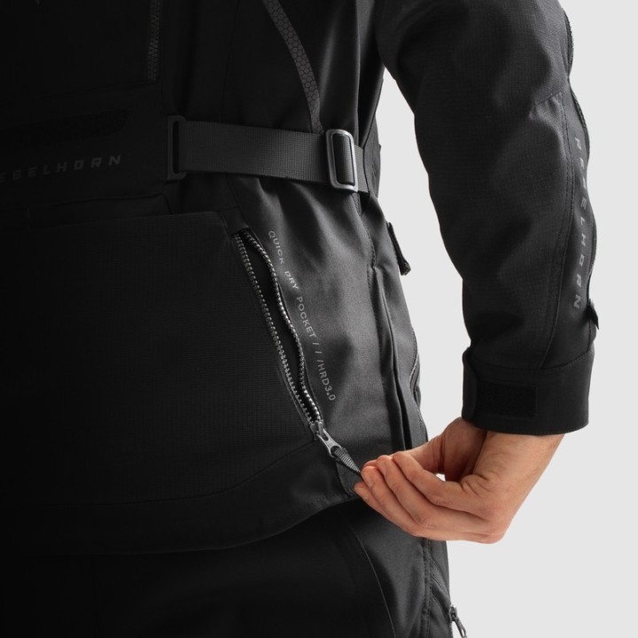 Rebelhorn Hardy 3.0 - black - turystyczna kurtka motocyklowa