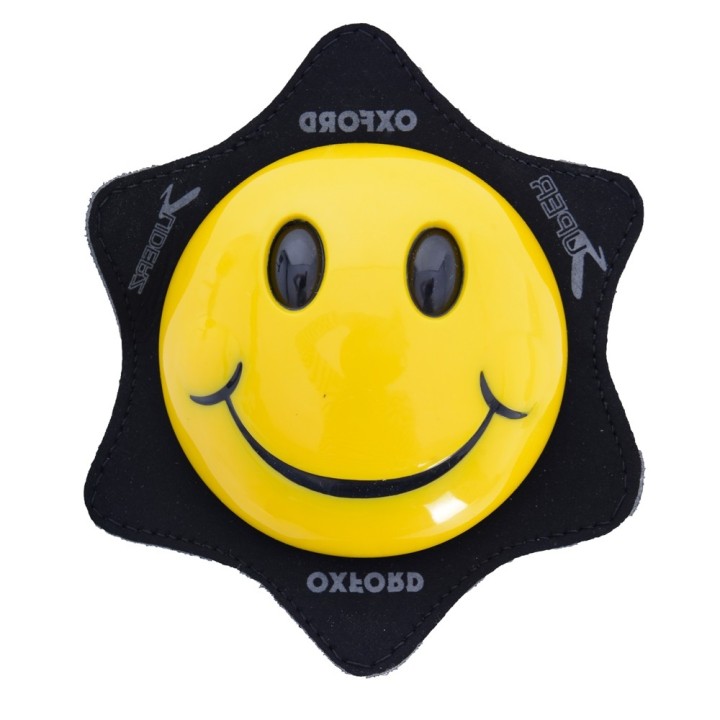Oxford Smiler - black / yellow - slidery do skórzanych spodni motocyklowych