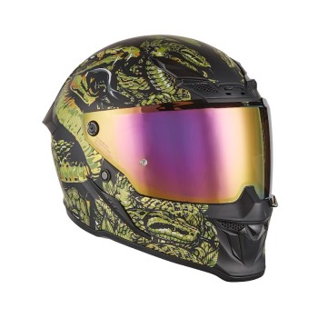 Exklusiv Goliath - Mythology black / gold - integralny kask motocyklowy