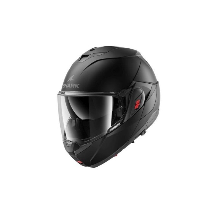 Shark OXO - black matt - szczękowy kask Flip Back motocyklowy