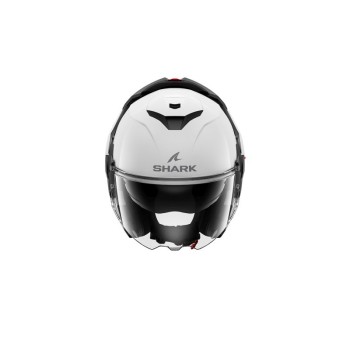 Shark OXO - white gloss - szczękowy kask Flip Back motocyklowy