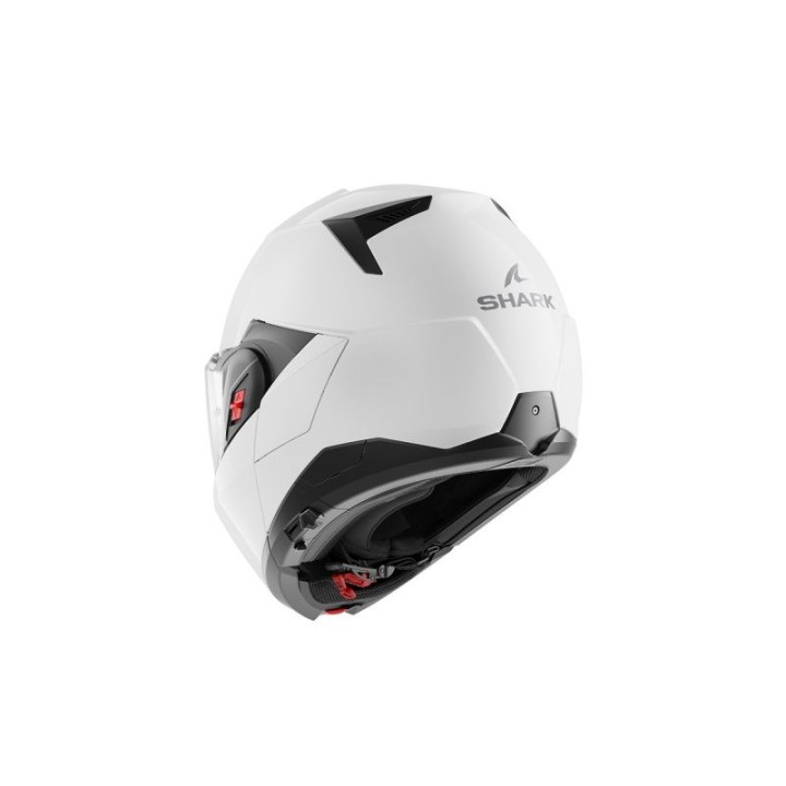 Shark OXO - white gloss - szczękowy kask Flip Back motocyklowy