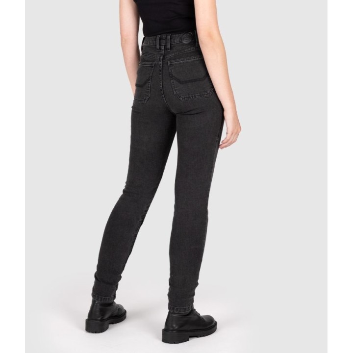 Knox Colton - charcoal - damskie jeansy skinny fit motocyklowe AA
