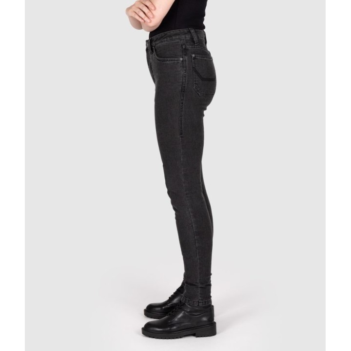 Knox Colton - charcoal - damskie jeansy skinny fit motocyklowe AA