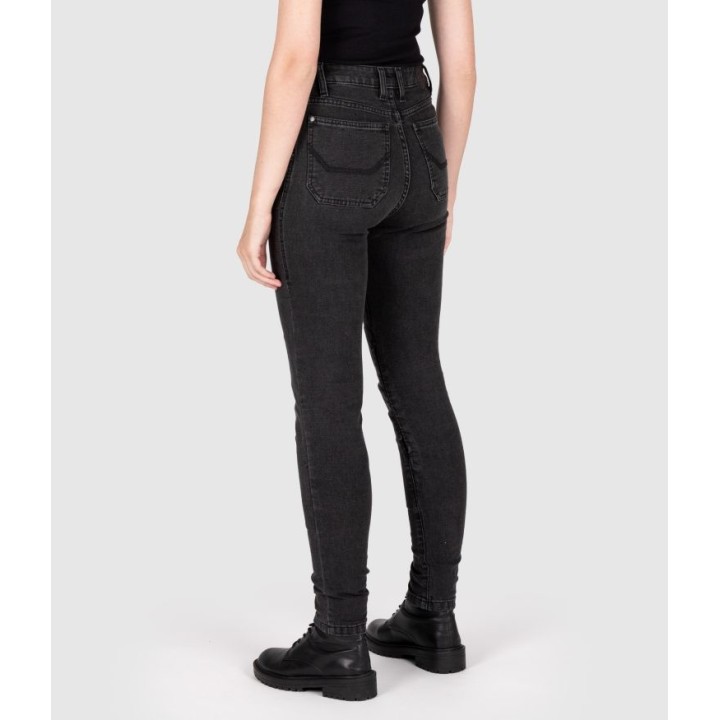 Knox Colton - charcoal - damskie jeansy skinny fit motocyklowe AA