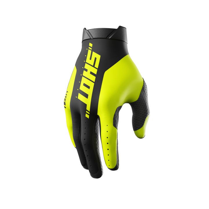 Shot Lite Pro - neon yellow - rękawice cross, enduro, ADV, quad