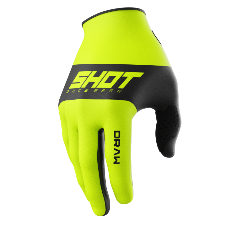 Shot Draw Kid - neon yellow - dziecięce rękawice cross, enduro, quad