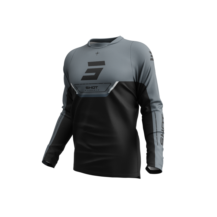 Shot Devo - Daytona black - koszulka offroad/cross/enduro/adv