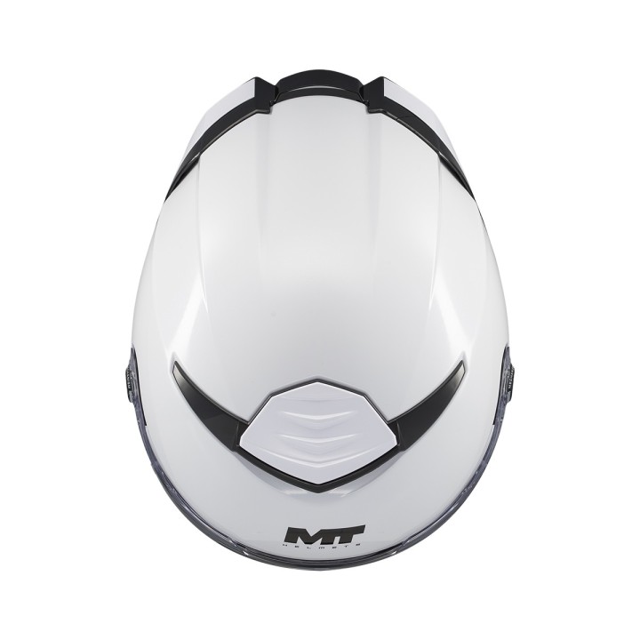 MT Thunder 4 - Pure A0 white  gloss - kask integralny motocyklowy