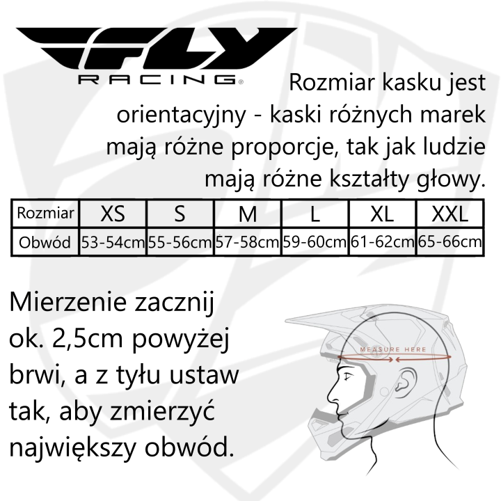 Fly Kinetic - Crest red / white / black - kask crossowy, ATV, motocyklowy
