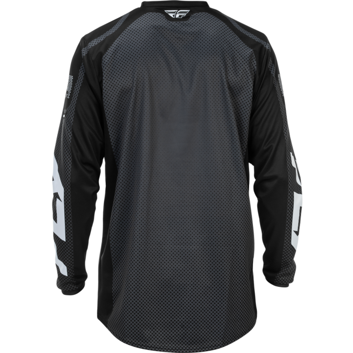 FLY Racing F-16 - black / white - koszulka crossowa, offroadowa, ATV