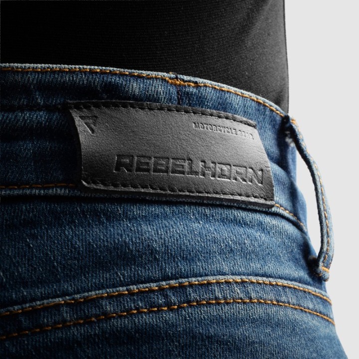 Rebelhorn Classic Mono - washed blue - jeansy motocyklowe
