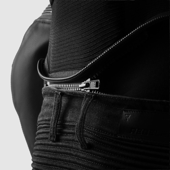 Rebelhorn Vandal 2 - Black - skórzana kurtka motocyklowa