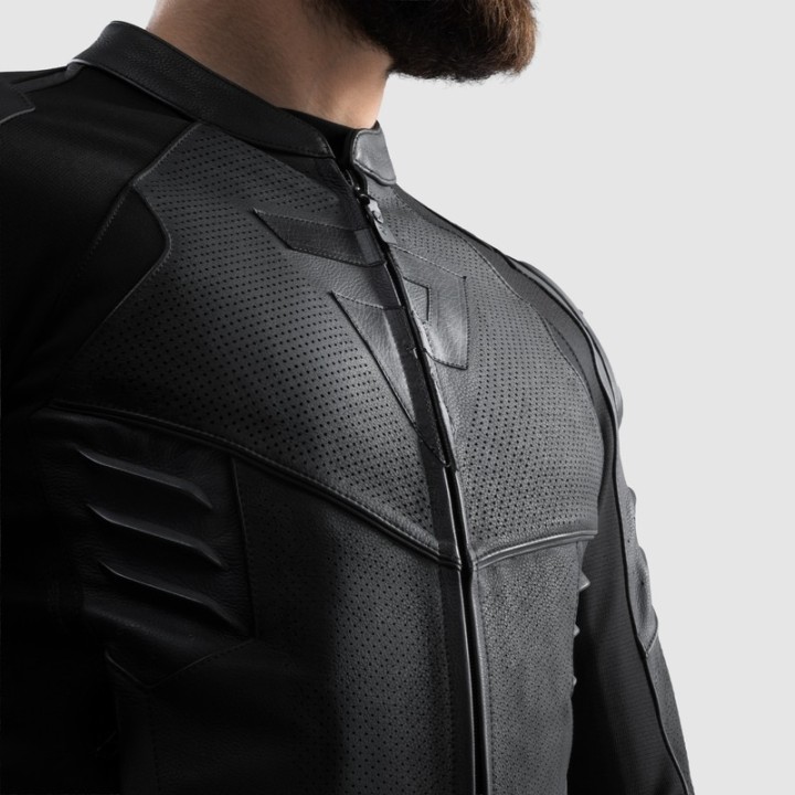 Rebelhorn Vandal 2 - Black - skórzana kurtka motocyklowa