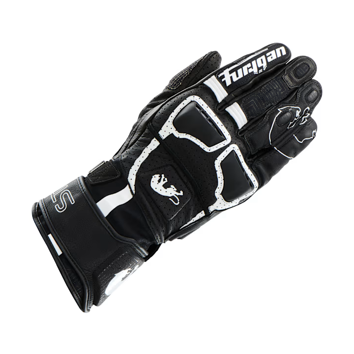 Furygan Styg 15 Vented - black/white - sportowe przewiewne rękawice motocyklowe