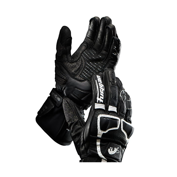 Furygan Styg 15 Vented - black / white - sportowe przewiewne rękawice motocyklowe