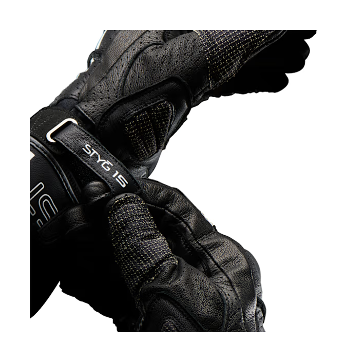 Furygan Styg 15 Vented - black / white - sportowe przewiewne rękawice motocyklowe