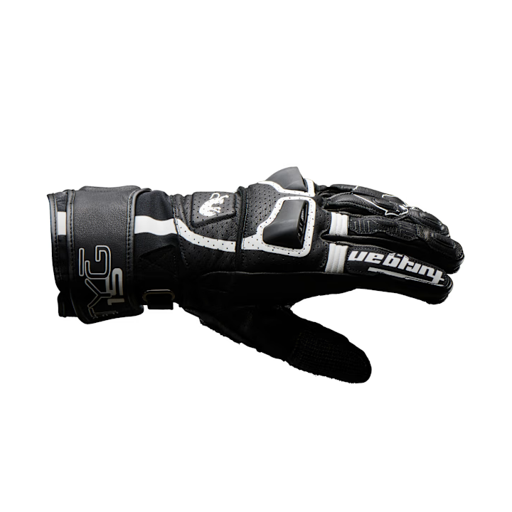 Furygan Styg 15 Vented - black / white - sportowe przewiewne rękawice motocyklowe