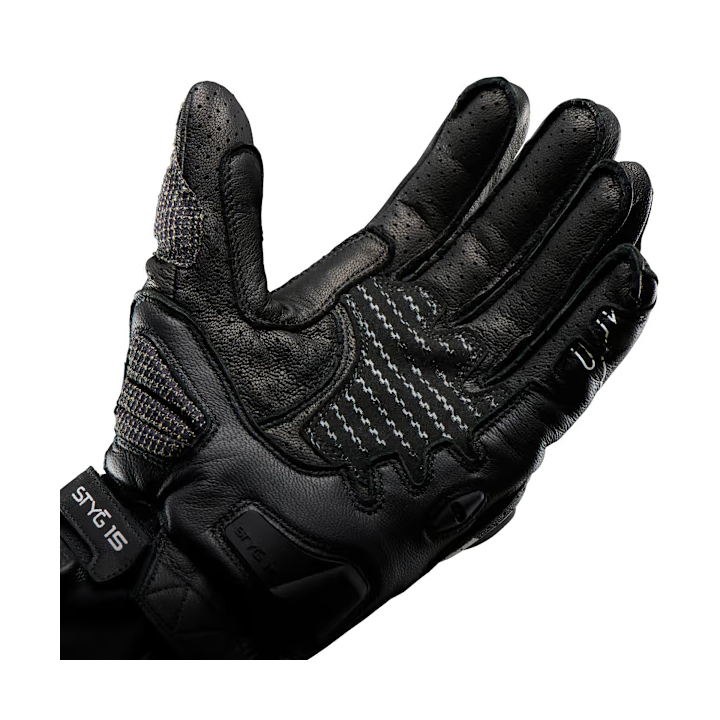 Furygan Styg 15 Vented - black / white - sportowe przewiewne rękawice motocyklowe
