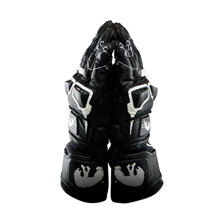 Furygan Styg 15 Vented - black / white - sportowe przewiewne rękawice motocyklowe