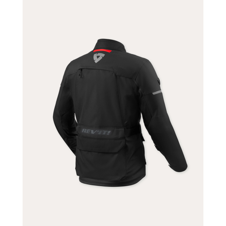 REV'IT! Outback 5 H2O - black - kurtka turystyczna tekstylna motocyklowa