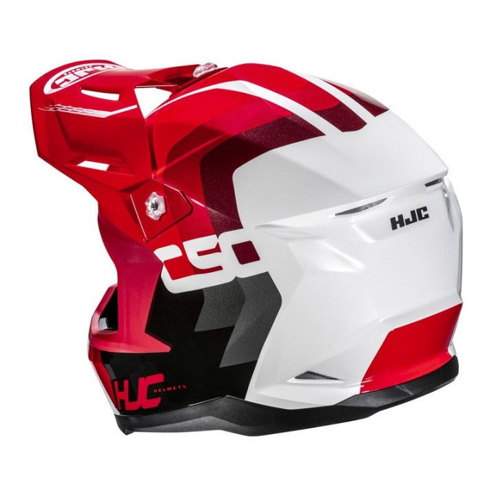 HJC C50 - Primal red/white - crossowy kask motocyklowy