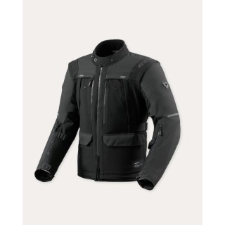 REV'IT! Offtrack 3 H2O - black - kurtka tekstylna turystyczna motocyklowa