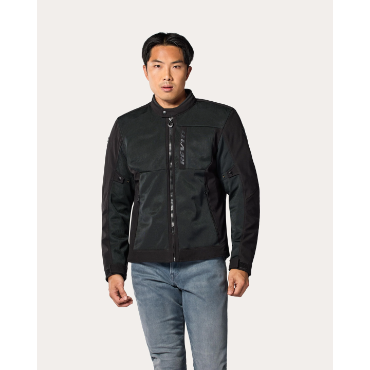 REV'IT! Highcrest H2O - black - kurtka tekstylna mesh in&out
