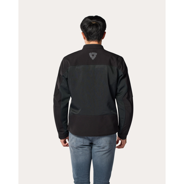 REV'IT! Highcrest H2O - black - kurtka tekstylna mesh in&out