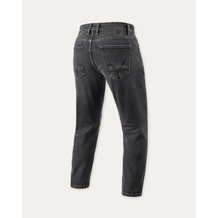 REV'IT! Detroit 3 - dark black stone - jeansy motocyklowe