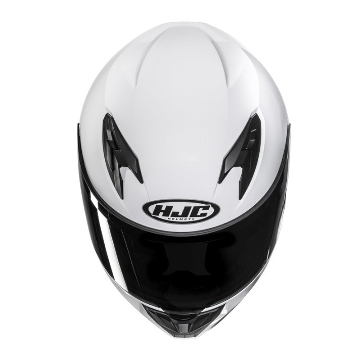 HJC Y10 - solid pearl white -  dziecięcy kask motocyklowy