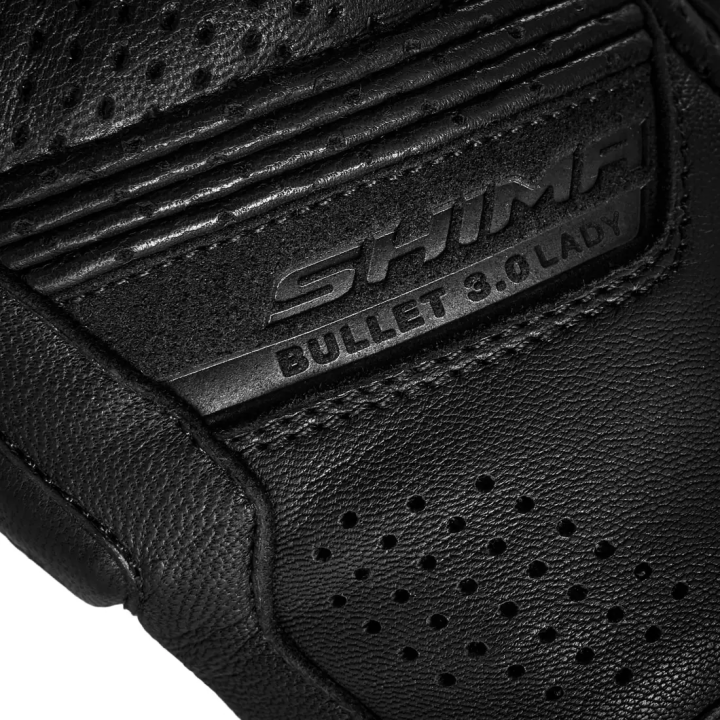 Shima Bullet 3.0 Lady - black - damskie, krótkie rękawice motocyklowe
