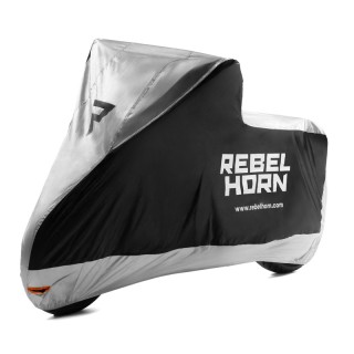 Pokrowiec na motocykl Rebelhorn Shelter - black / silver
