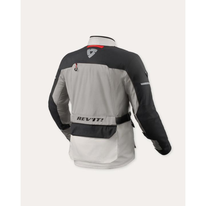 REV'IT! Outback 5 H2O - silver/black - kurtka turystyczna tekstylna motocyklowa