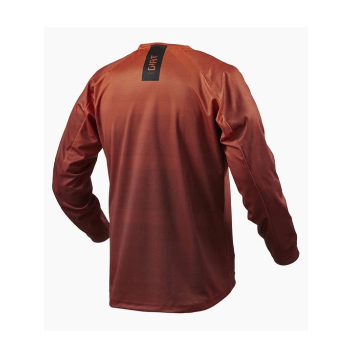 REV'IT! Scramble -  burgundy red / orange - koszulka cross, enduro, ADV